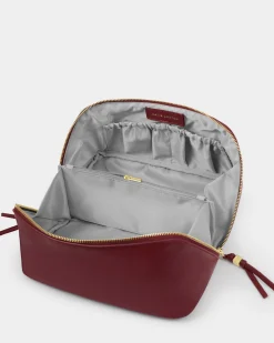 Katie Loxton Soho Large Makeup & Wash Bag Cherry