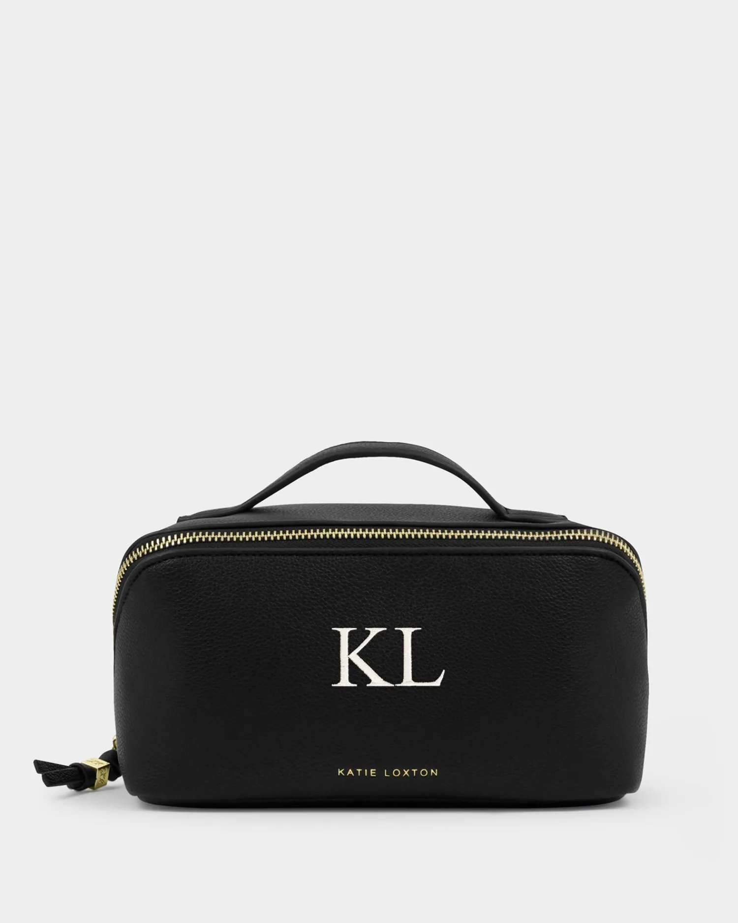 Katie Loxton Soho Medium Makeup & Wash Bag Black Clearance