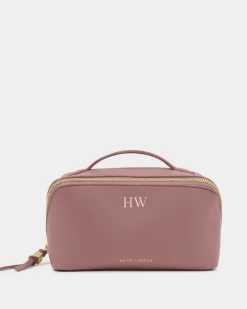 Katie Loxton Soho Medium Makeup & Wash Bag Deep Rose Clearance