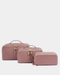 Katie Loxton Soho Medium Makeup & Wash Bag Deep Rose Clearance
