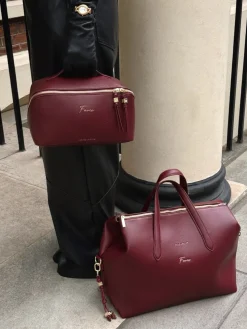 Katie Loxton Soho Medium Makeup & Wash Bag Cherry Online