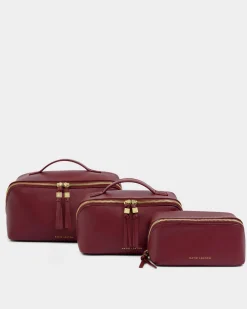 Katie Loxton Soho Medium Makeup & Wash Bag Cherry Online