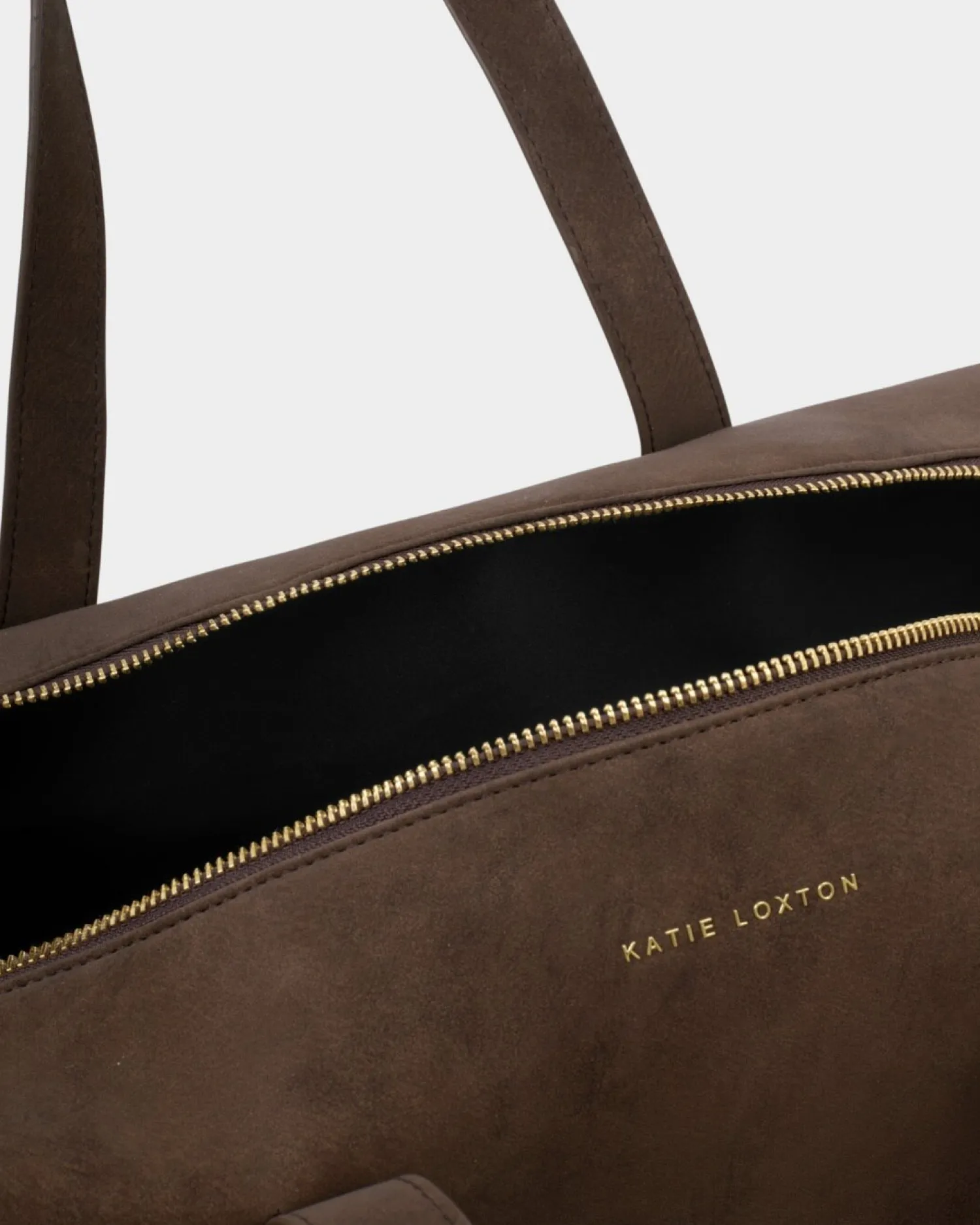 Katie Loxton Soho Suedette Weekend Bag Chocolate Clearance