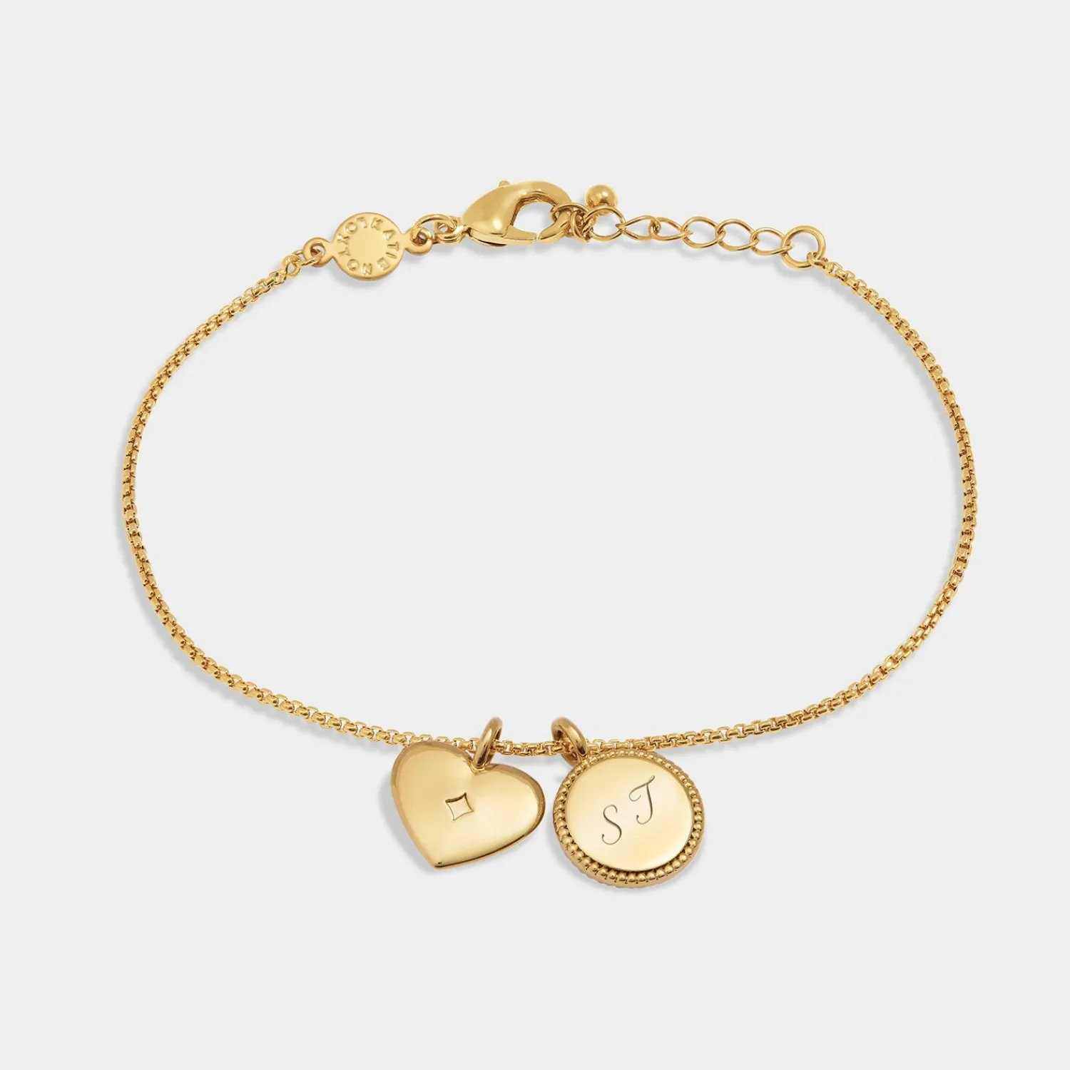 Katie Loxton 21st Birthday' Waterproof Gold Sentiment Bracelet Outlet
