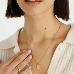Katie Loxton Taurus' Waterproof Gold Zodiac Necklace 20th Apr 20th May Hot