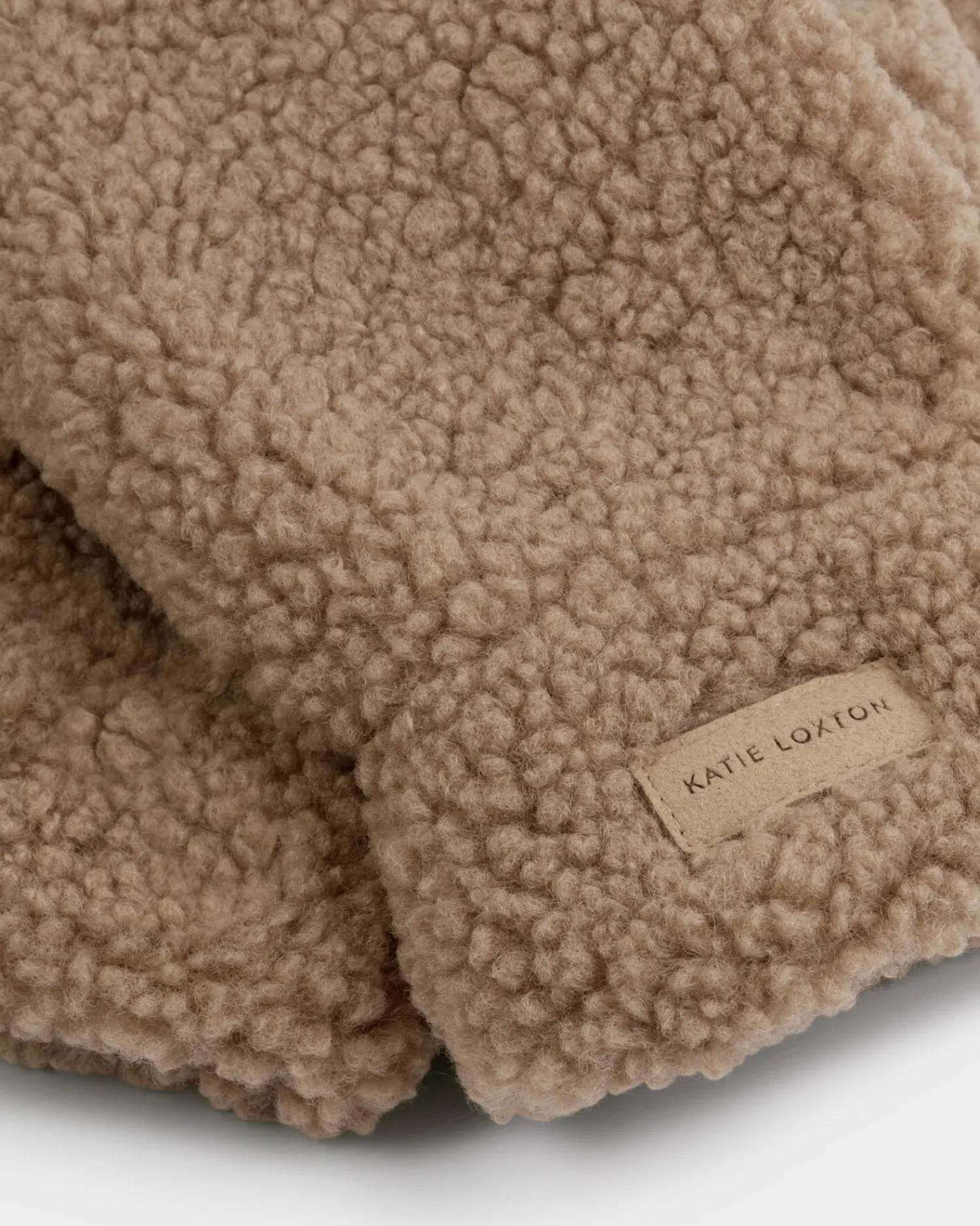 Katie Loxton Teddy Mittens with Cord Tan Online