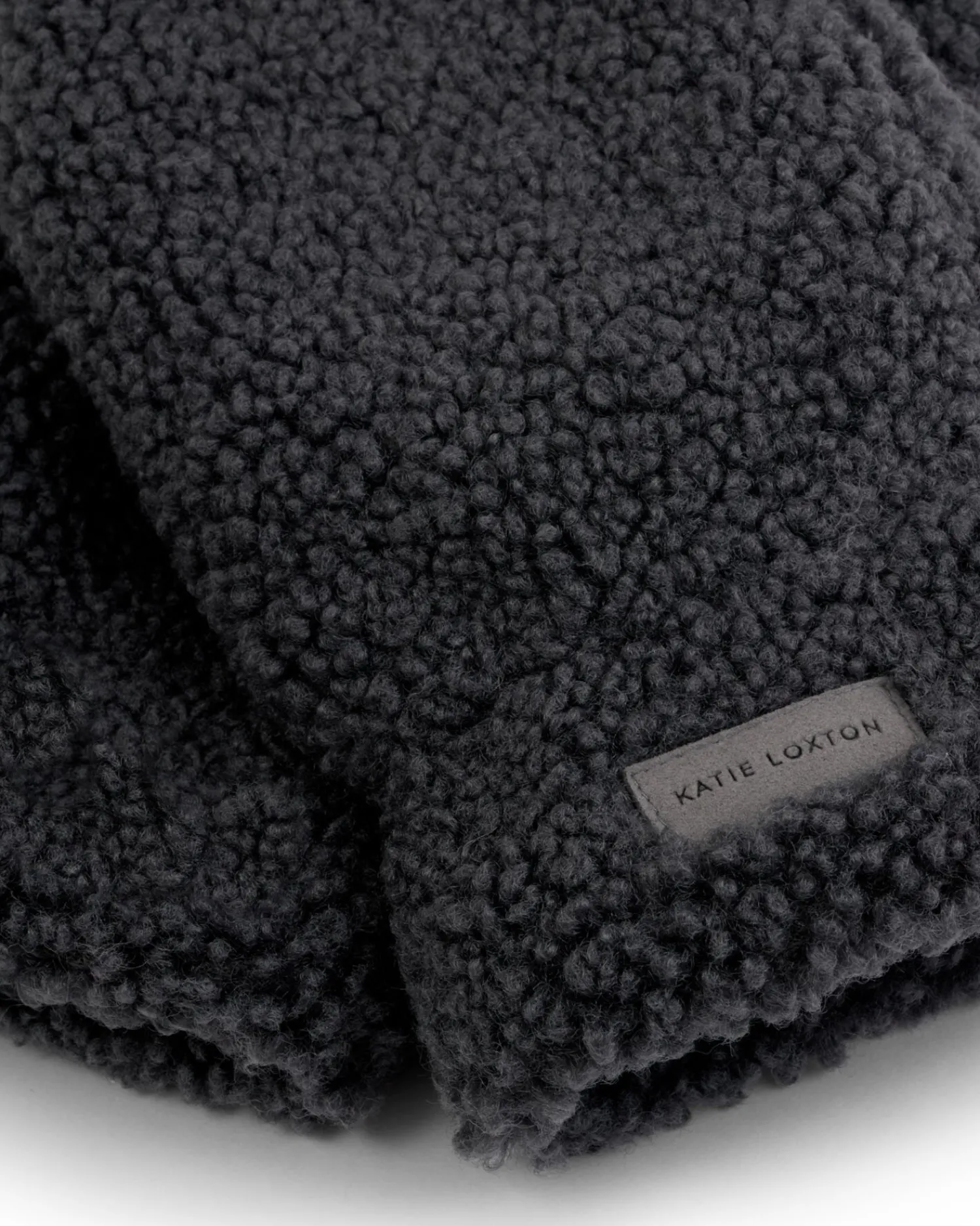 Katie Loxton Teddy Mittens with Cord Charcoal Outlet