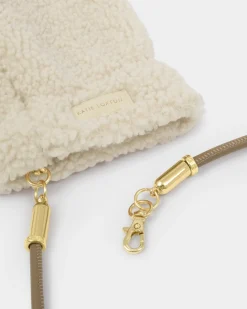 Katie Loxton Teddy Mittens with Cord Cream Discount
