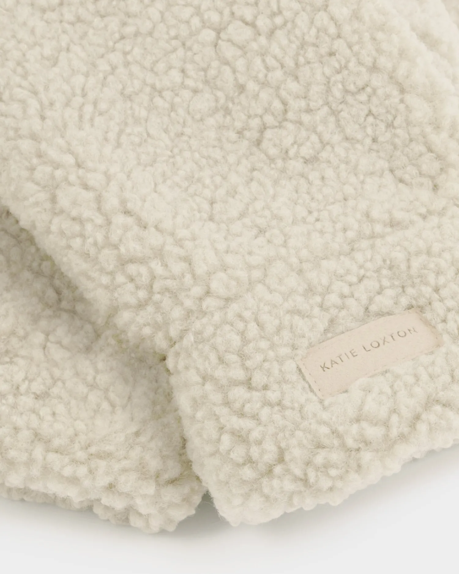 Katie Loxton Teddy Mittens with Cord Cream Discount