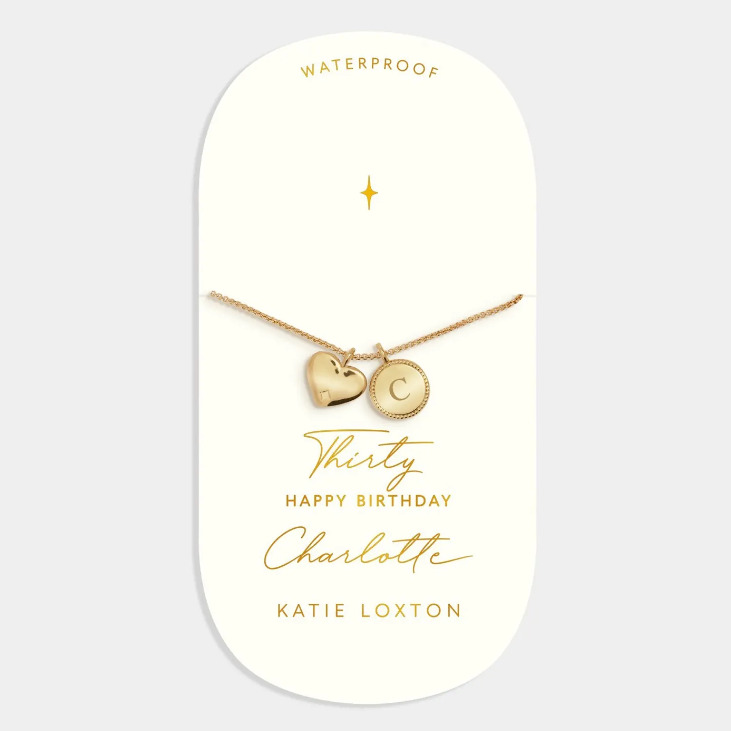 Katie Loxton 30th Birthday' Waterproof Gold Sentiment Bracelet Sale