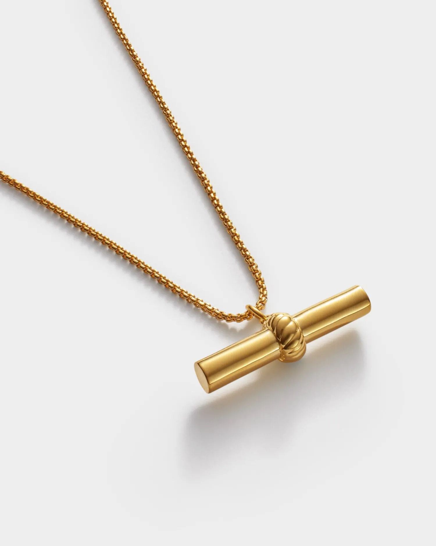 Katie Loxton Themis Waterproof Gold T-Bar Necklace