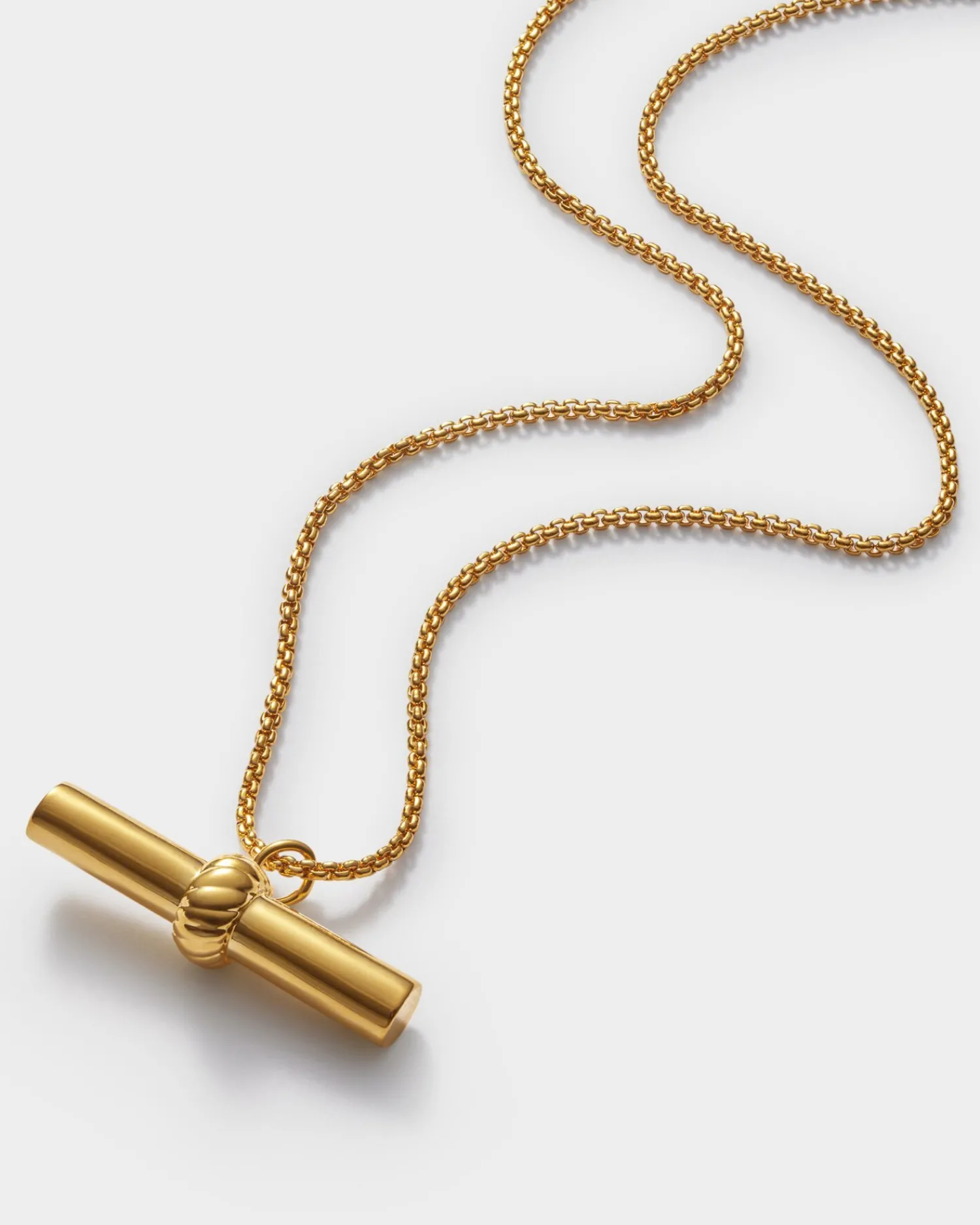 Katie Loxton Themis Waterproof Gold T-Bar Necklace