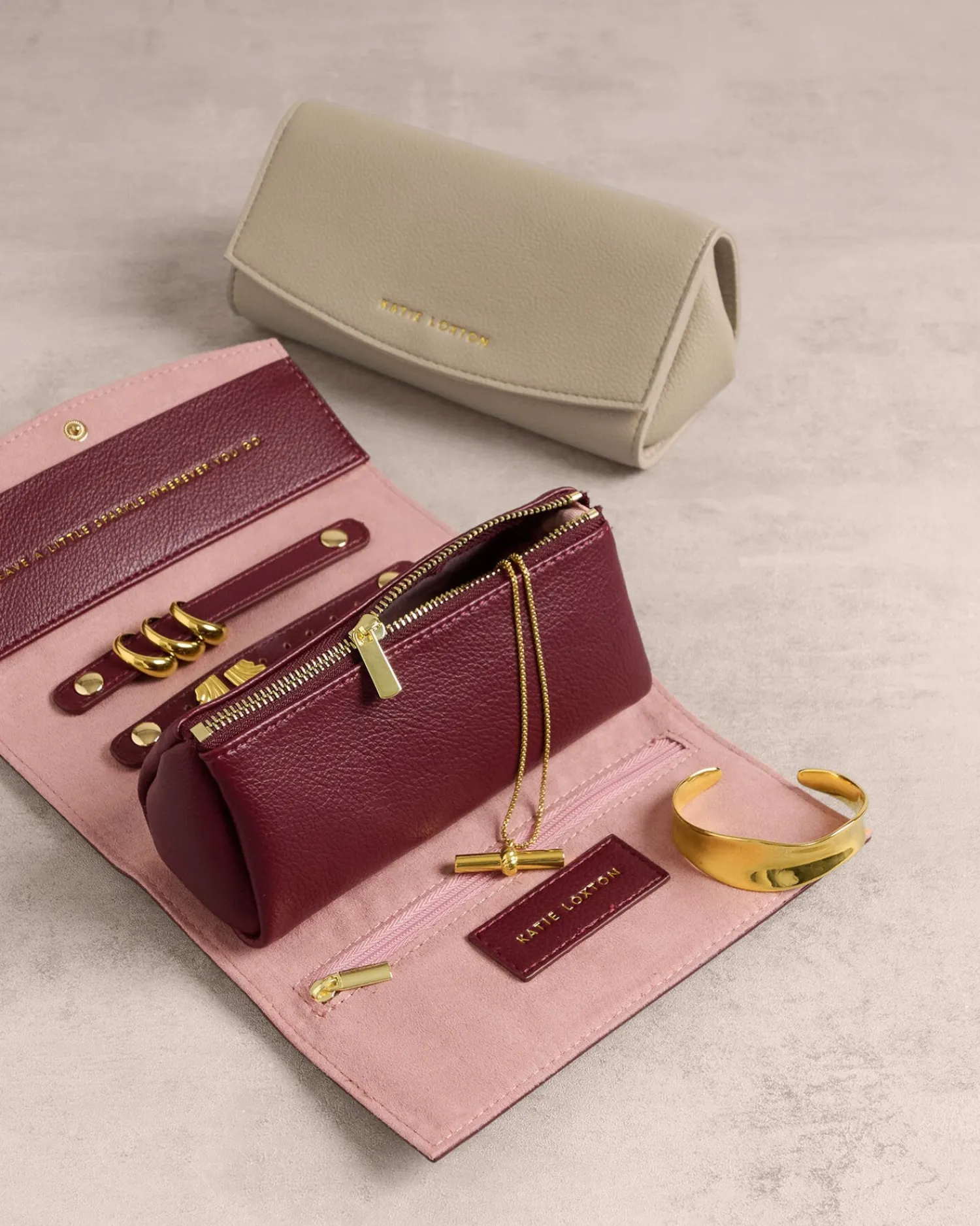 Katie Loxton Travel Jewellery & Accessories Organiser Leave A Little Sparkle Clearance
