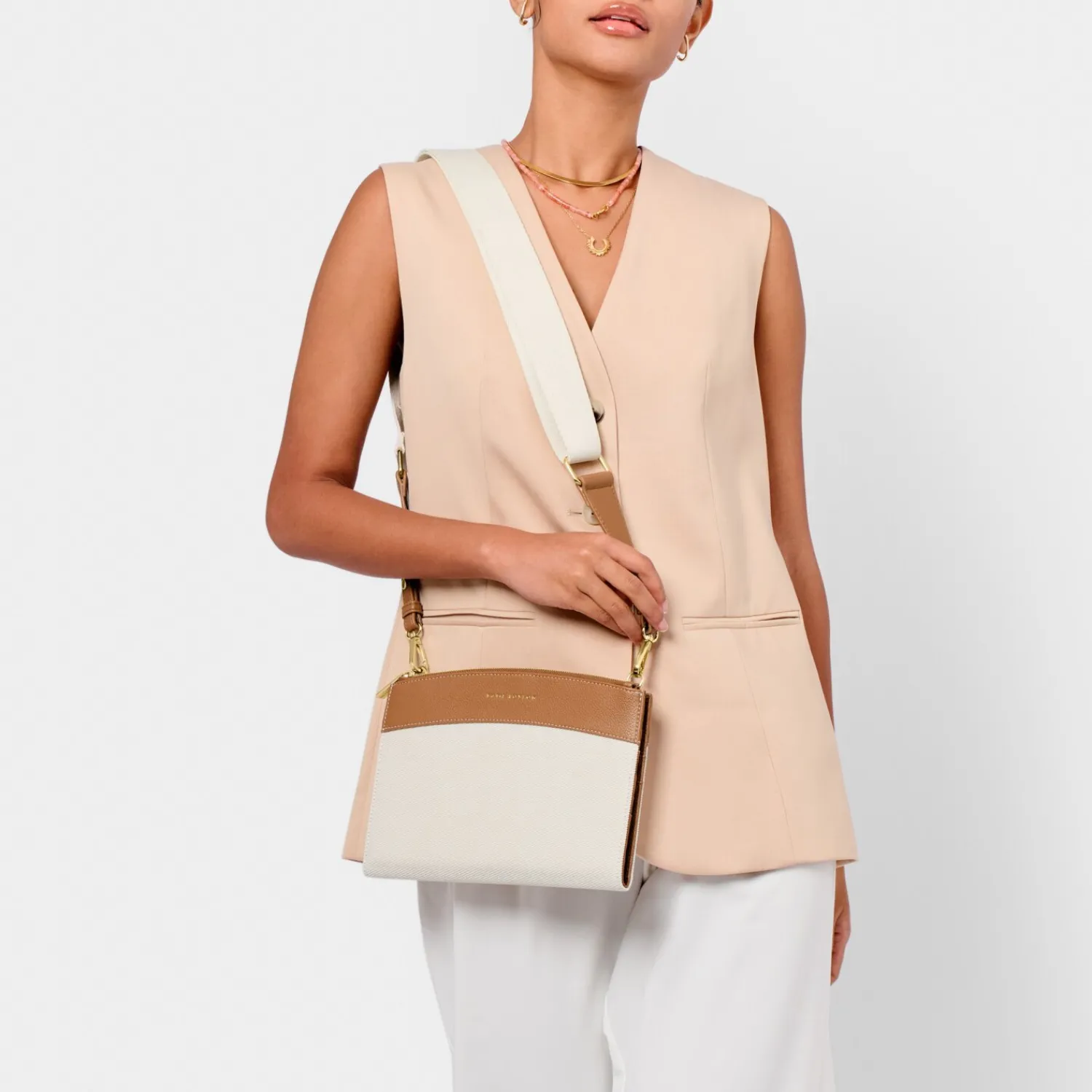 Katie Loxton Travel Organiser Crossbody Bag Cognac Clearance