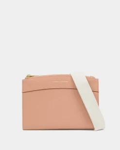 Katie Loxton Travel Organiser Crossbody Bag Peony Blush Discount