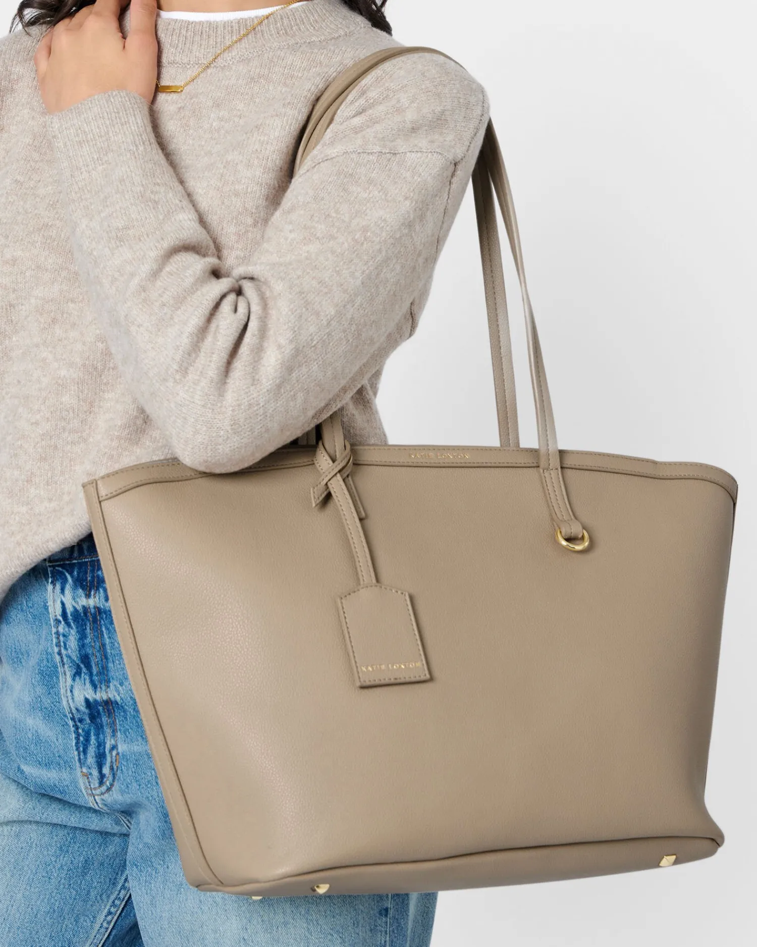 Katie Loxton Travel Tote Bag Light Taupe Best