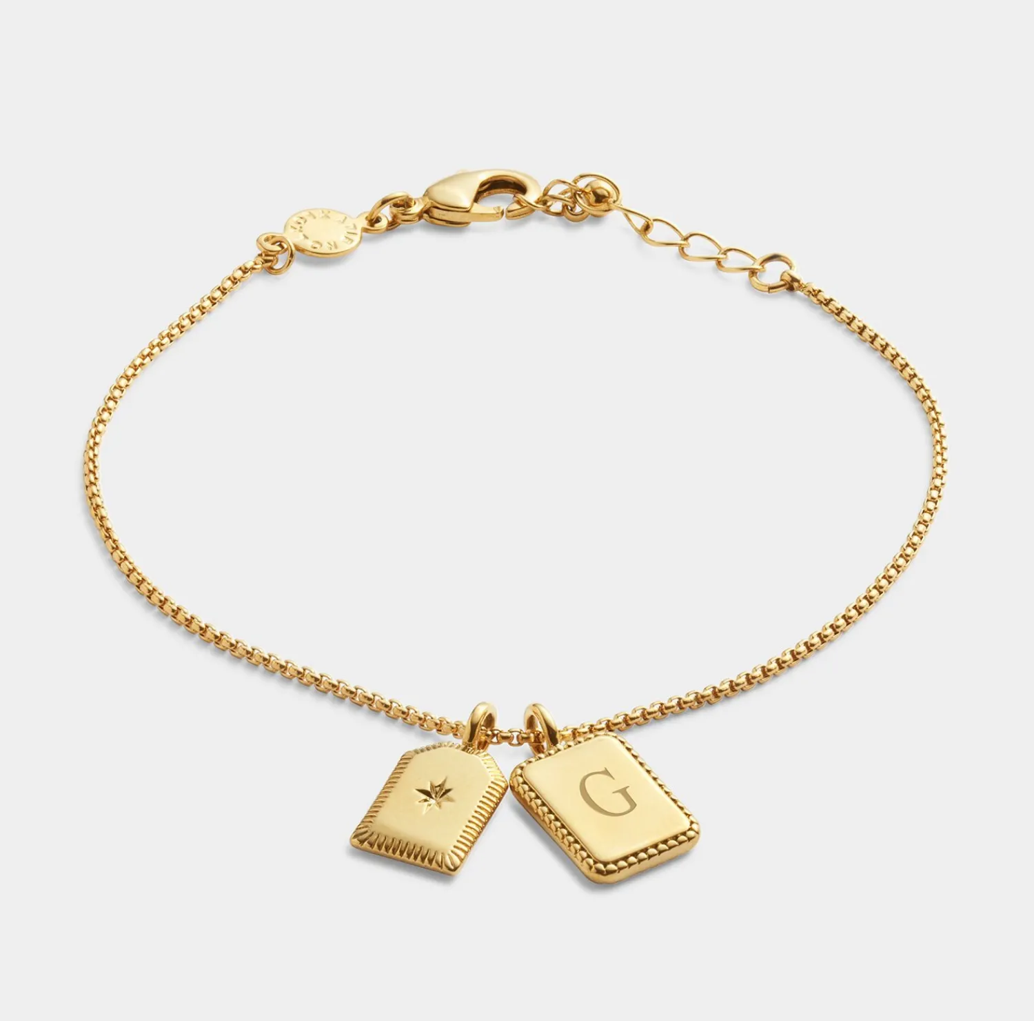 Katie Loxton ' Waterproof Gold Charm Bracelet Treasured Friend Outlet