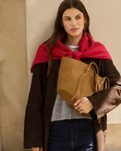 Katie Loxton Triangle Blanket Scarf Crimson Red Online