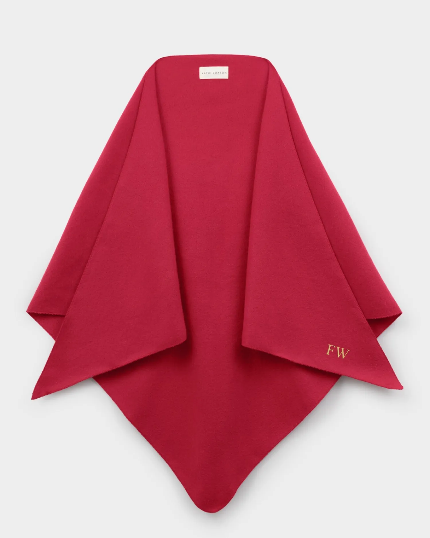Katie Loxton Triangle Blanket Scarf Crimson Red Online