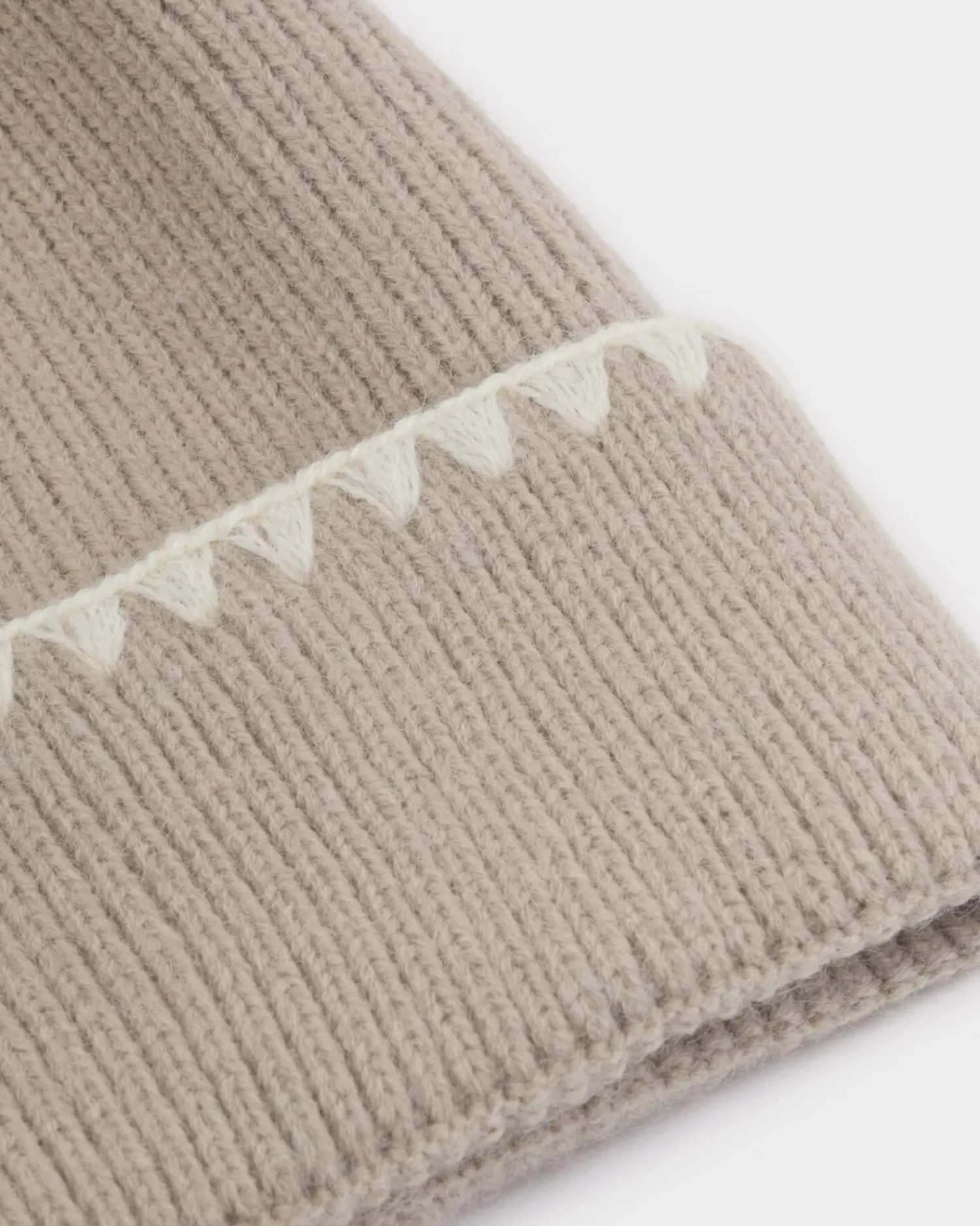 Katie Loxton Whipstitch Knitted Hat Taupe Discount