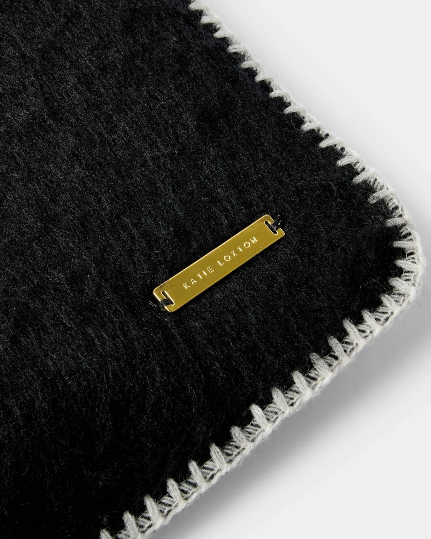 Katie Loxton Whipstitch Scarf Black