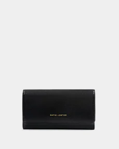 Katie Loxton Zea Patent Crackle Crossbody Purse Black Best